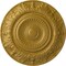 Ekena Millwork Biddix Ceiling Medallion (Fits Canopies up to 7 1/2"), 20 7/8"OD x 1 1/4"P, Pharaohs Gold CM20BXPGS - alternate 1